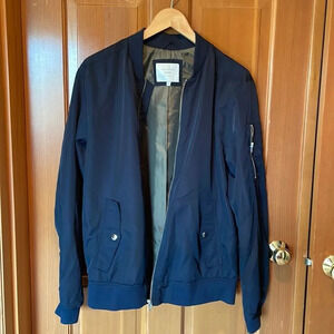 JACK and Jones Core Mens navy blue bomber jacket